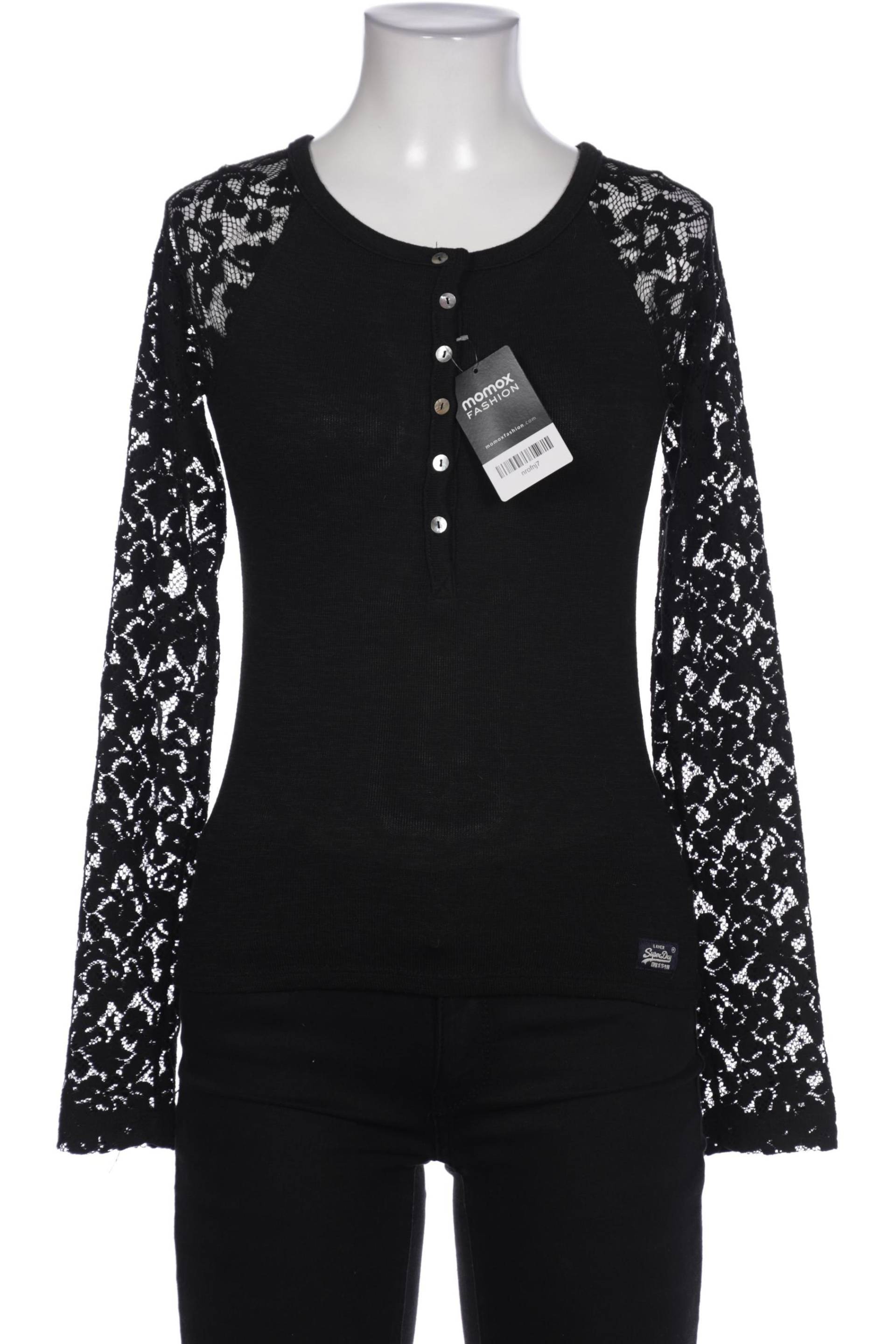 Superdry Damen Langarmshirt, schwarz von Superdry