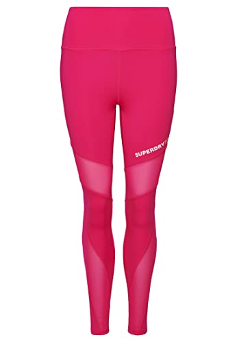 Superdry Damen Leggings deportivos Kapuzenpullover, Pink Raspberry Sorbet, 40 von Superdry