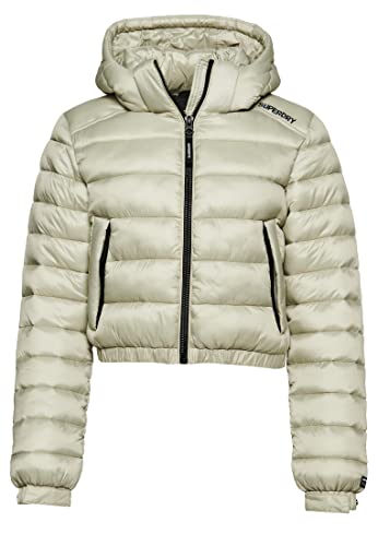 Superdry Damen Leichte, kurze Steppjacke Weidengrau 42 Superdry Damen Leichte, kurze Steppjacke Weidengrau 42 von Superdry
