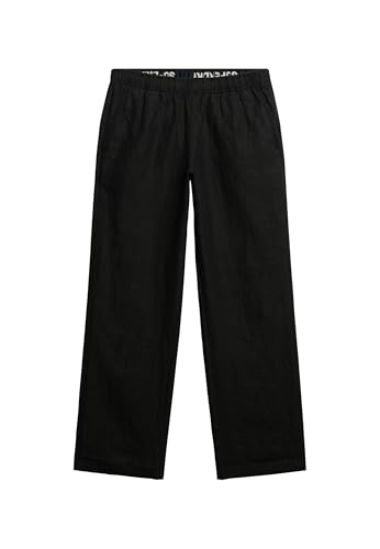 Superdry Damen Leinenhose mit Kordelzug Schwarz 34 Superdry Damen Leinenhose mit Kordelzug Schwarz 34 von Superdry