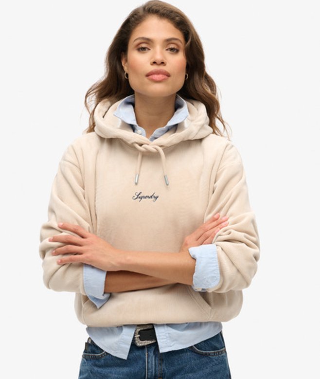Superdry Damen Locker Geschnittenes Country Club Velours-hoodie Grau - Größe: 42 Superdry Damen Locker Geschnittenes Country Club Velours-hoodie Grau - Größe: 42 von Superdry