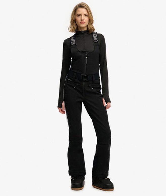 Superdry Damen Luxuriöse Ski-latzhose Black - Größe: 38 von Superdry
