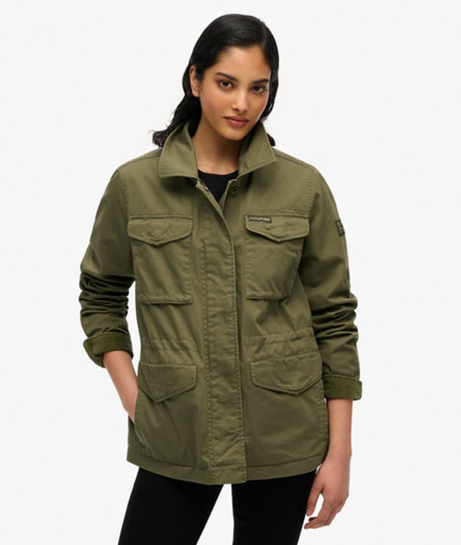 Superdry Damen M65 Military-jacke Green - Größe: 36 von Superdry
