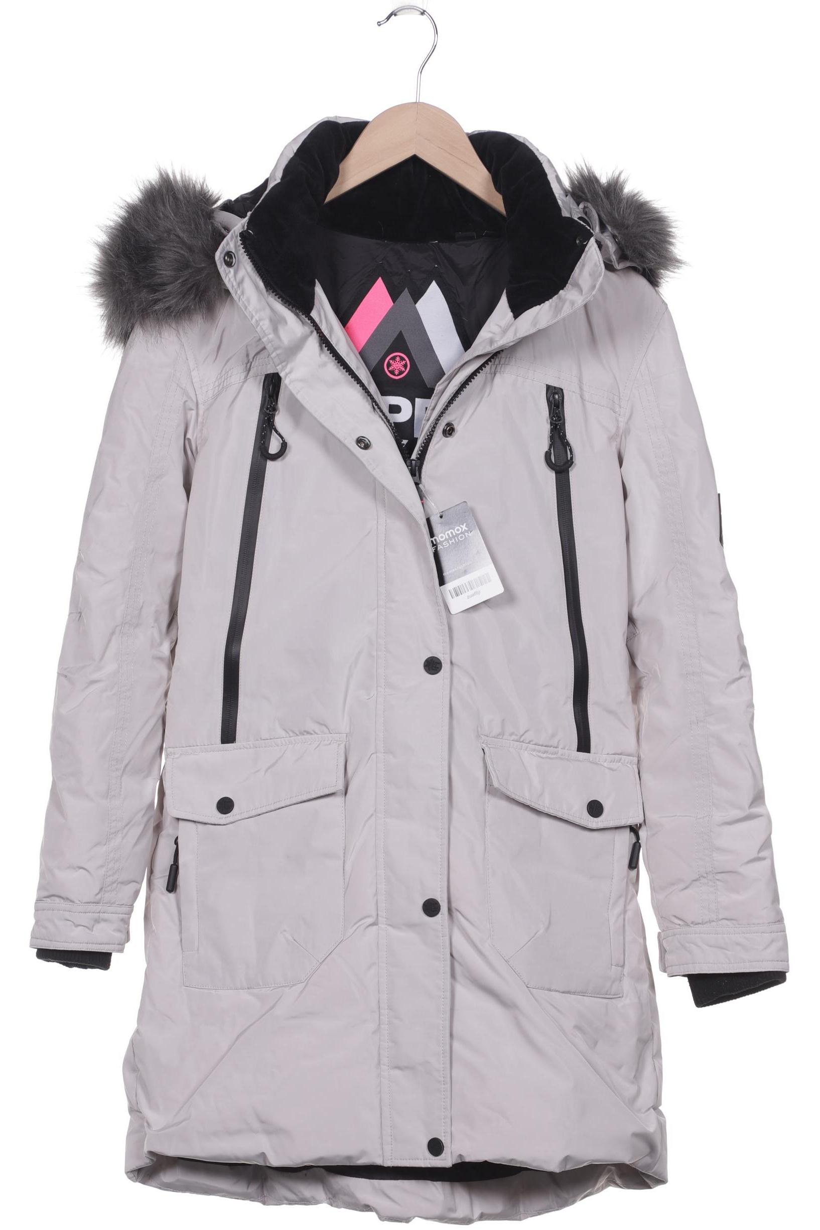 Superdry Damen Mantel, grau von Superdry