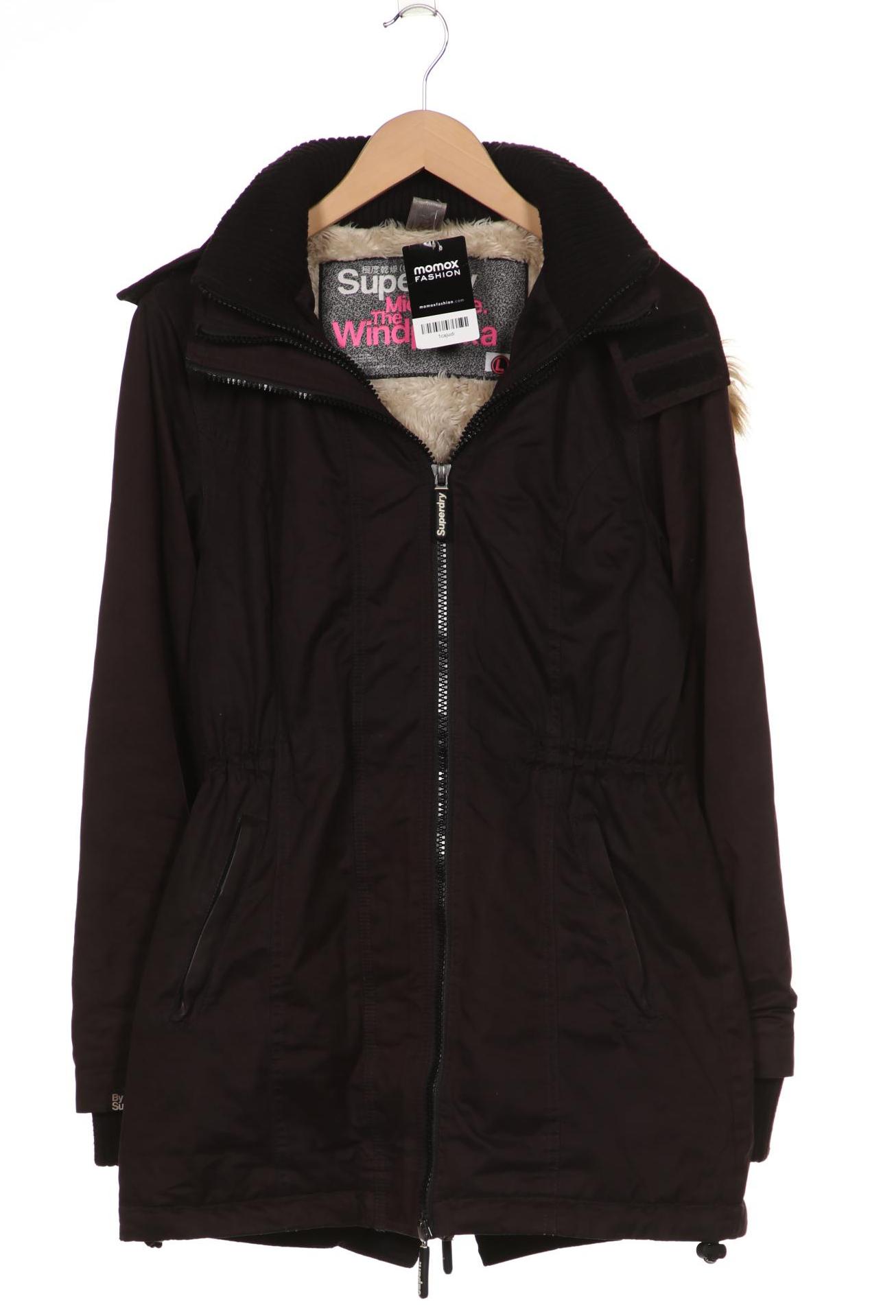 Superdry Damen Mantel, schwarz von Superdry