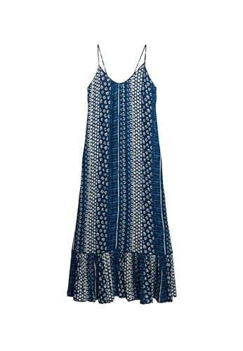 Superdry Damen Maxi-Trägerkleid für den Strand Shirbori Blau 44 von Superdry