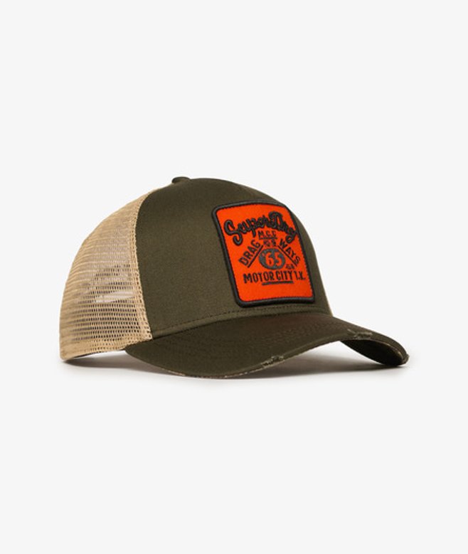 Superdry Damen Mesh Trucker Cap Grün - Größe: 1Größe von Superdry