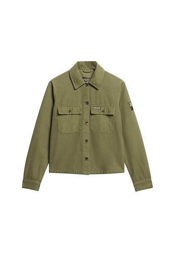 Superdry Damen Military-Hemdjacke Wild Kaki 44 von Superdry