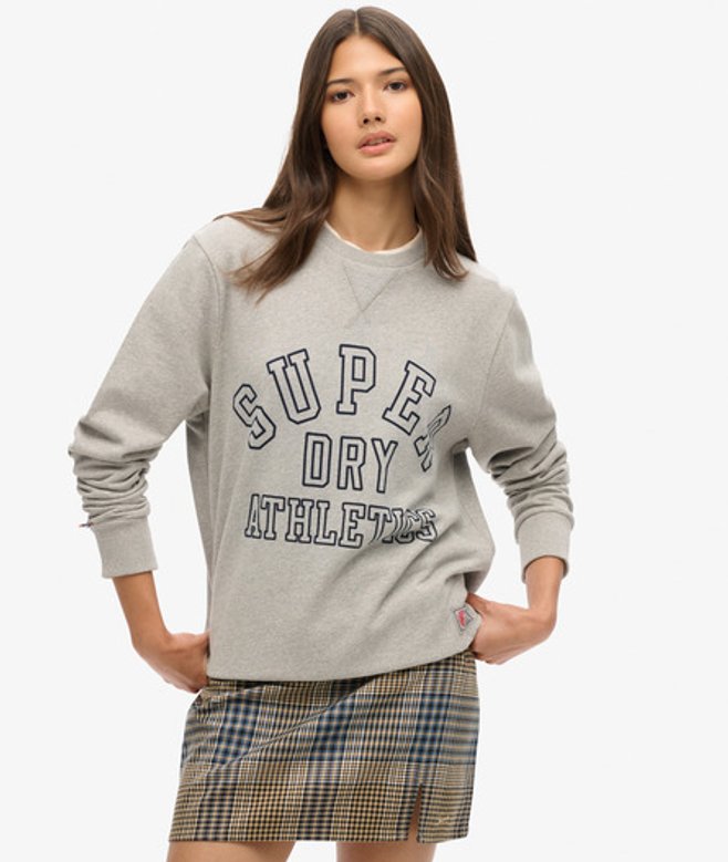 Superdry Damen Minirock mit Karomuster Beige - Größe: 40 von Superdry