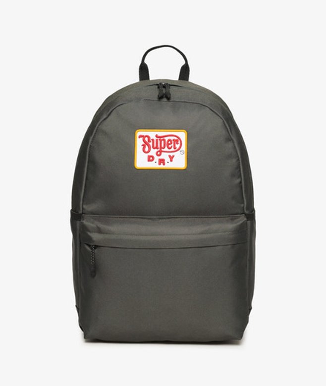 Superdry Damen Montana Rucksack mit Aufnähern Grün - Größe: 1Größe von Superdry