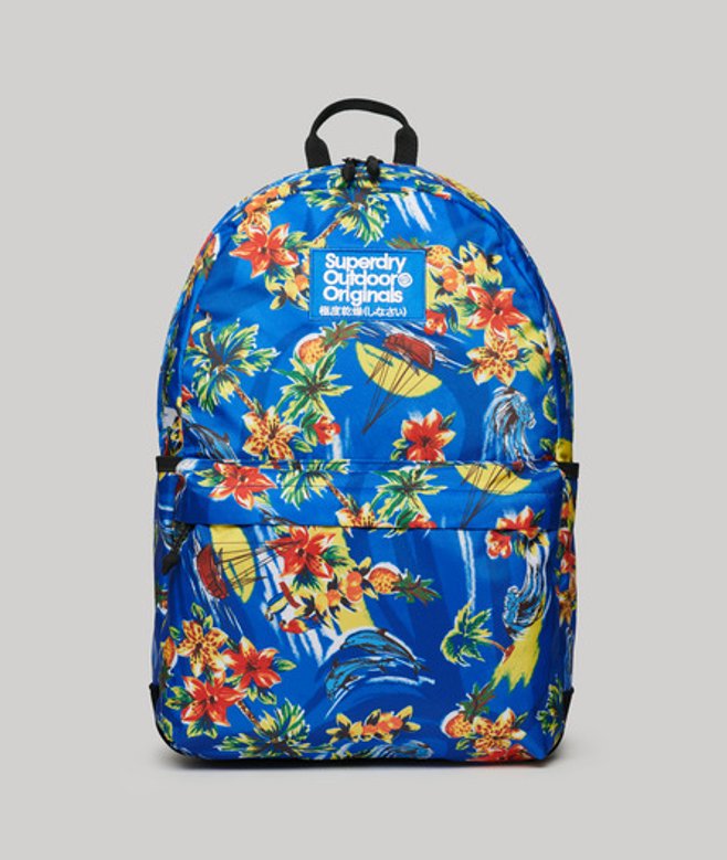 Superdry Damen Montana Rucksack mit Print Blau - Größe: One Größe von Superdry