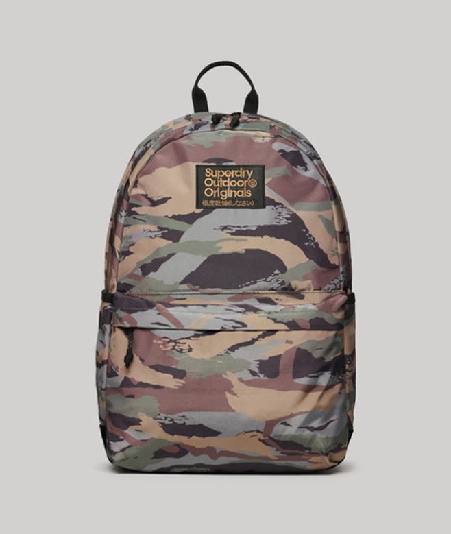 Superdry Damen Montana Rucksack mit Print Grün - Größe: One Größe von Superdry
