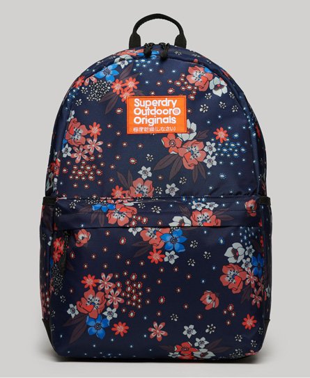 Superdry Women's Montana Rucksack mit Print Marineblau/Braun/Orange - Größe: 1Größe von Superdry