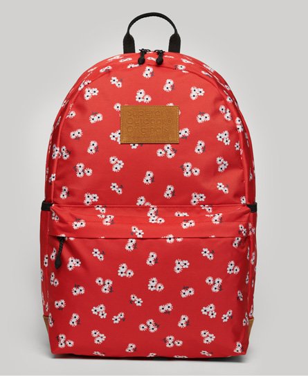 Superdry Women's Montana Rucksack mit Print Rot - Größe: 1Größe von Superdry