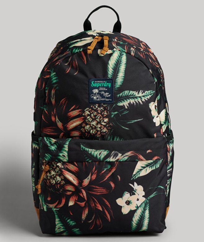 Superdry Damen Montana Rucksack mit Print Schwarz - Größe: One Größe Superdry Damen Montana Rucksack mit Print Schwarz - Größe: One Größe von Superdry