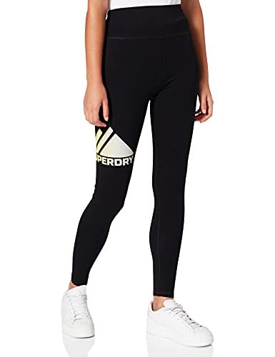 Superdry Damen Mountain Sport HW Leggings, Black, M von Superdry