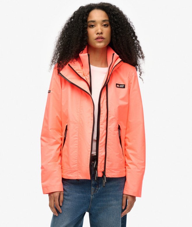 Superdry Damen Mountain Windbreaker Jacke mit Kapuze Koralle - Größe: 40 Superdry Damen Mountain Windbreaker Jacke mit Kapuze Koralle - Größe: 40 von Superdry