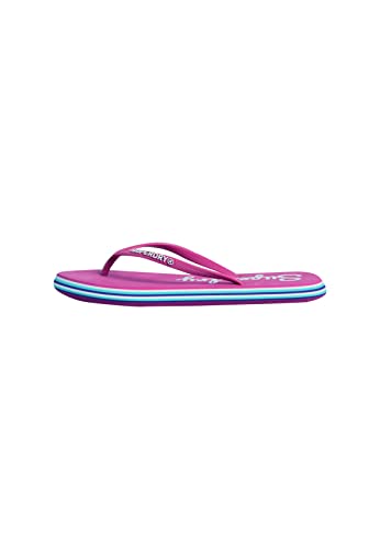 Superdry Damen NEON Rainbow Sleek FLIP Flop Zehentrenner, Pink (Sienna Pink L6b) von Superdry