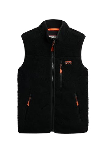 Superdry Damen Outdoor Fleeceweste Schwarz/Schwarz 40 von Superdry