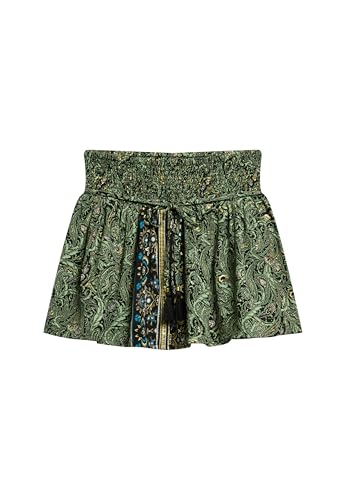 Superdry Damen Paisley-Minirock Blatt Grünes Paisley-Muster 36 von Superdry
