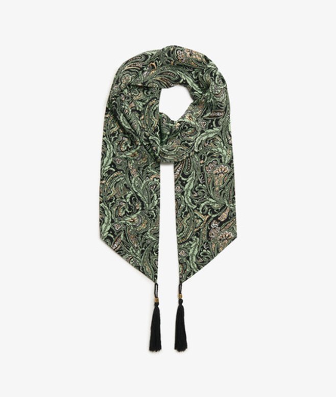 Superdry Damen Paisley-schal Grün - Größe: 1Größe von Superdry
