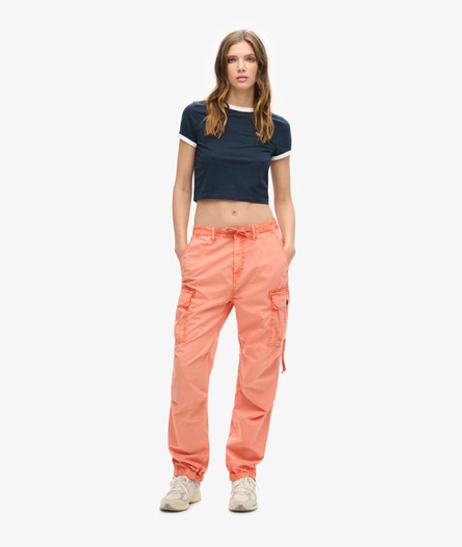Superdry Damen Para Cargohose mit Niedriger Leibhöhe Orange - Größe: 30/30 Superdry Damen Para Cargohose mit Niedriger Leibhöhe Orange - Größe: 30/30 von Superdry