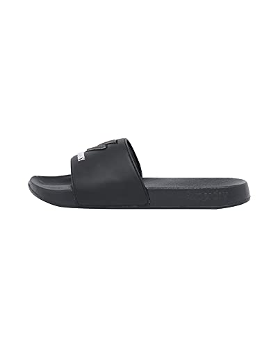 Superdry Damen Patch Pool Slide Slipper, Schwarz, Small ( 36 / 37 ) von Superdry