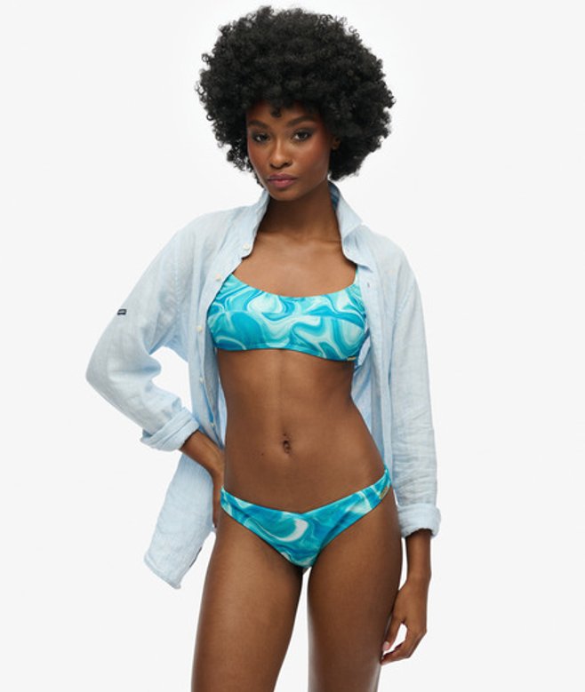 Superdry Damen Raffinierte Bikinihöschen mit Print Hellblau - Größe: 34 Superdry Damen Raffinierte Bikinihöschen mit Print Hellblau - Größe: 34 von Superdry