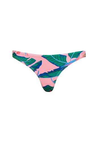 Superdry Damen Raffiniertes Bikinihöschen mit tropischem Print Malibu Pink Paradise 38 von Superdry