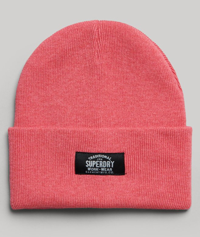Superdry Damen Rosa Klassische Strickmütze, Größe: Einheitsgröße von Superdry