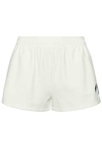 Superdry Damen S Logo Samt-Shorts Wollweiß 44 von Superdry