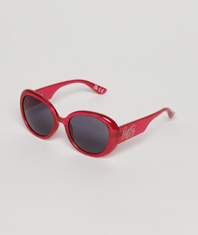 Superdry Damen Rosa SDR Sonnenbrille mit Käferaugen-Design in Oversized von Superdry