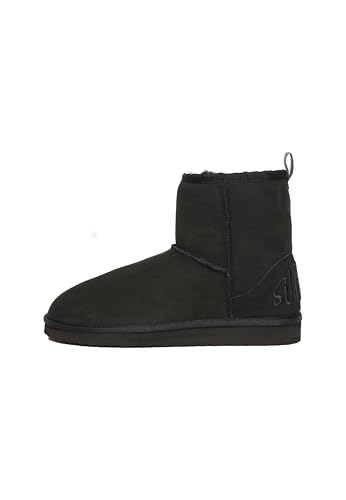 Superdry Damen Sherpa-Stiefeletten aus Wildleder Schwarz 7-8 Superdry Damen Sherpa-Stiefeletten aus Wildleder Schwarz 7-8 von Superdry