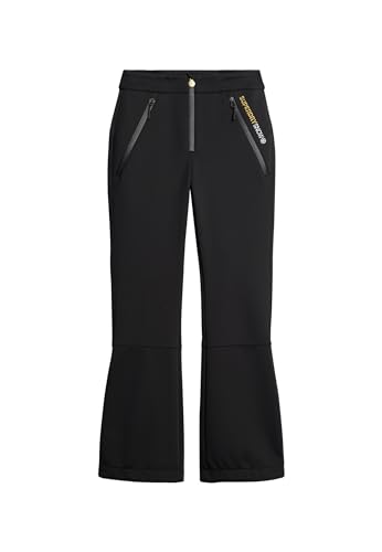 Superdry Damen Ski-Softshell Slim Trousers Hose, schwarz, 36 von Superdry