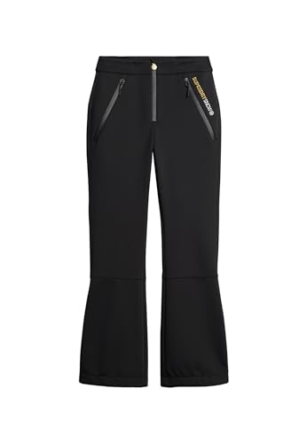 Superdry Damen Ski-Softshell Slim Trousers Hose, schwarz, 40 von Superdry