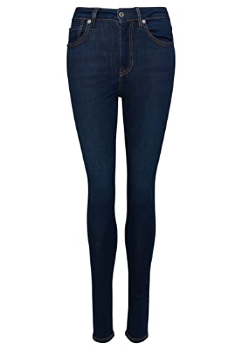 Superdry Damen Skinny Jeans aus Bio-Baumwolle mit hohem Bund Van Dyke Mittel Used 30/30 von Superdry