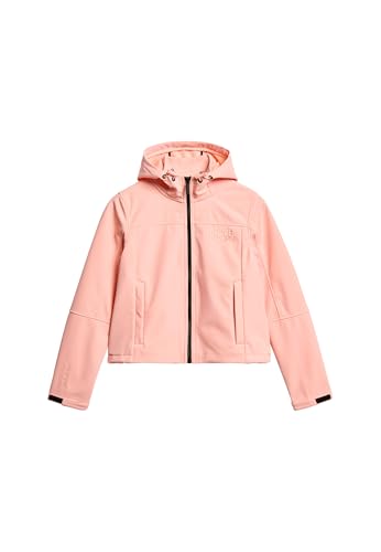 Superdry Damen Softshell Trekker Kapuzenjacke Pfirsich Perlrosa 36 von Superdry