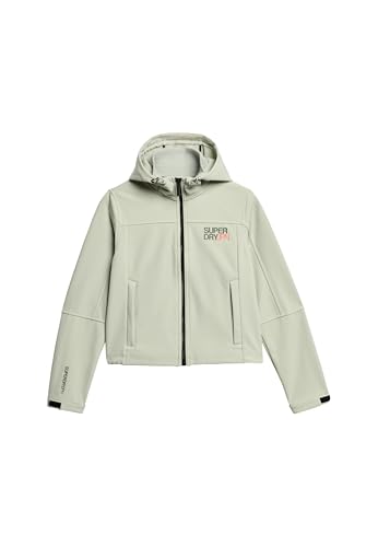 Superdry Damen Softshell Trekker Kapuzenjacke Puritanisches Grau 40 von Superdry