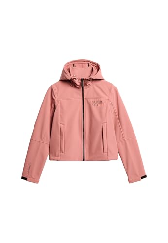 Superdry Damen Softshell Trekker Kapuzenjacke Verwelktes Rosé 40 von Superdry