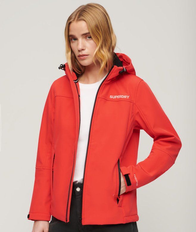 Superdry Damen Softshell-kapuzenjacke Rot - Größe: 34 Superdry Damen Softshell-kapuzenjacke Rot - Größe: 34 von Superdry