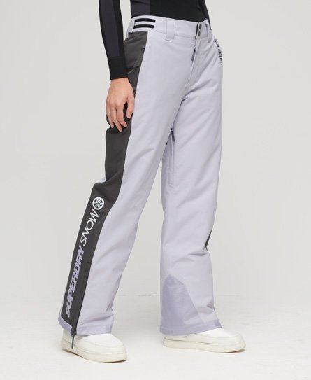 Superdry Women's Sport Core Skihose Lila - Größe: 42 von Superdry