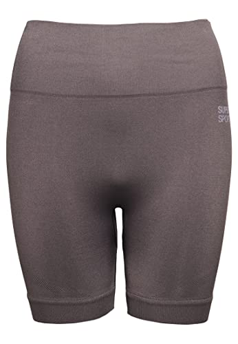 Superdry Damen Sport Shorts, Rock Dark Grey, 42-44 von Superdry