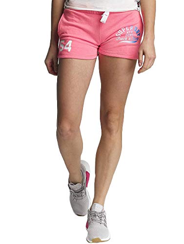 Superdry Damen Sportshorts Track & Field Lite, Rosa (Casette Pink Snowy), 42 von Superdry