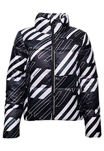 Superdry Damen Sportstyle Statement Steppjacke Schwarz Durchgehend Bedruckt 34 von Superdry