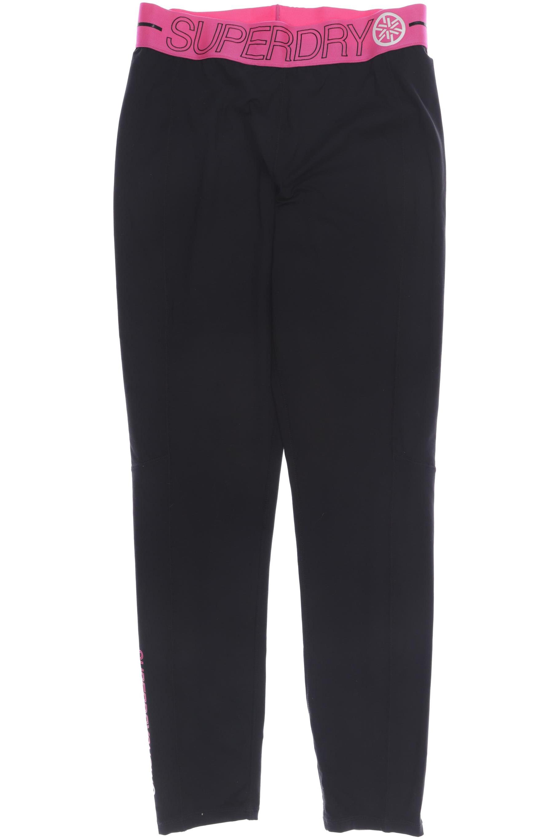 Superdry Damen Stoffhose, schwarz von Superdry