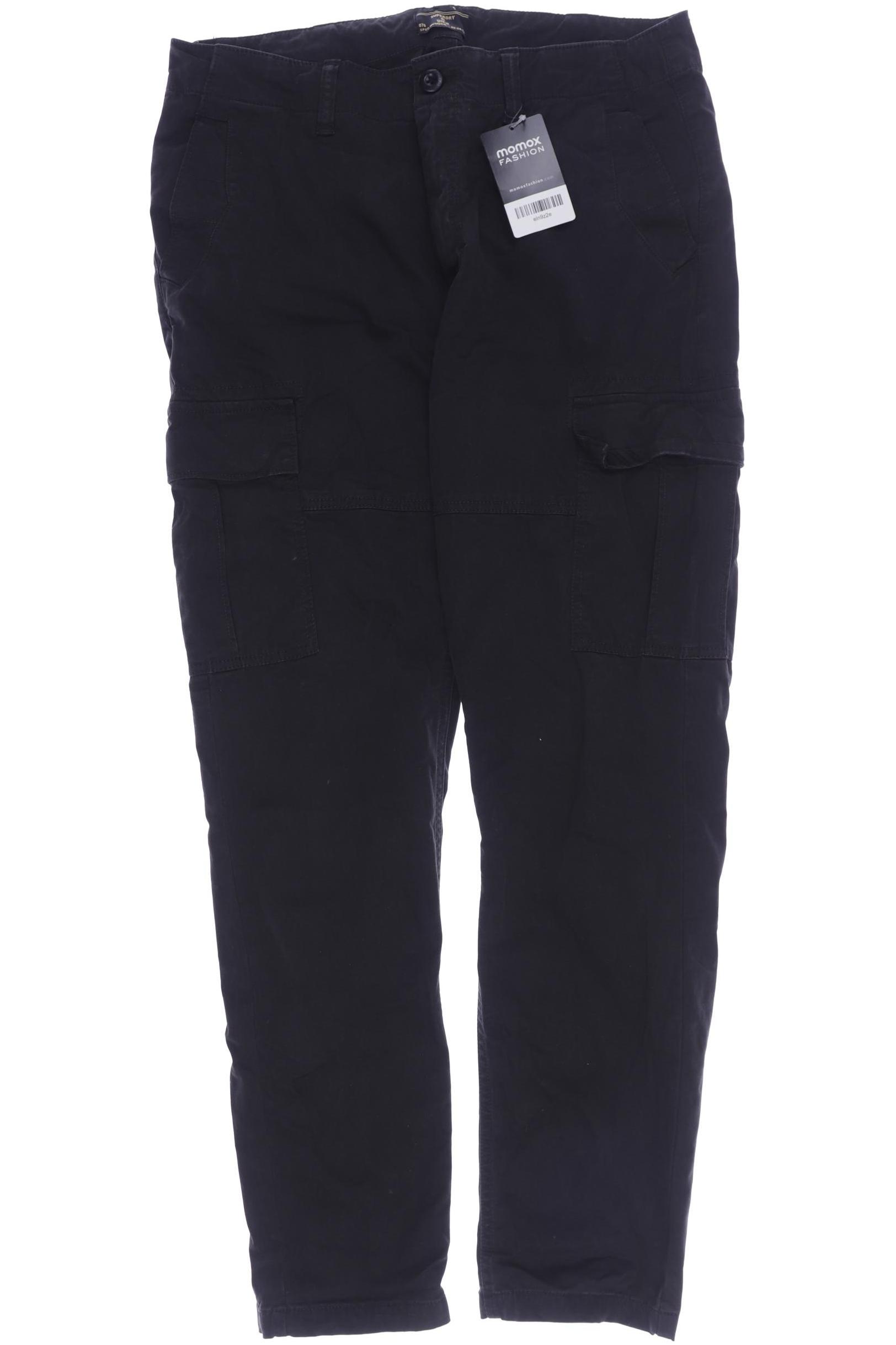 Superdry Damen Stoffhose, schwarz von Superdry