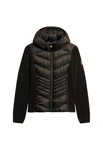 Superdry Damen Storm Fleecejacke mit Kapuze Schwarz 34 von Superdry