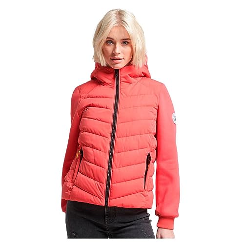 Superdry Damen Storm Hybrid Steppjacke mit Kapuze Aktiv Pink 42 Superdry Damen Storm Hybrid Steppjacke mit Kapuze Aktiv Pink 42 von Superdry