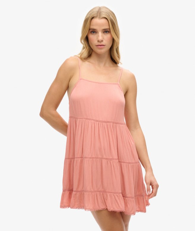 Superdry Damen Strand-minikleid Pink - Größe: 36 von Superdry
