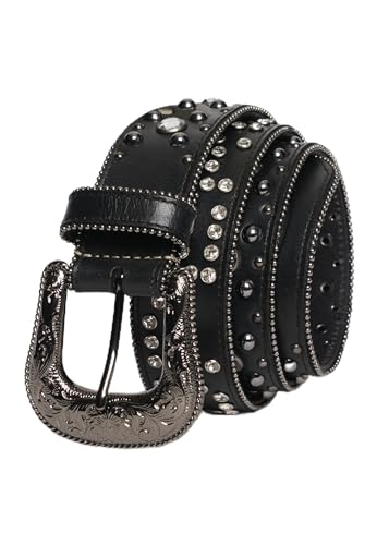 Superdry Damen Strassgürtel Schwarz L von Superdry